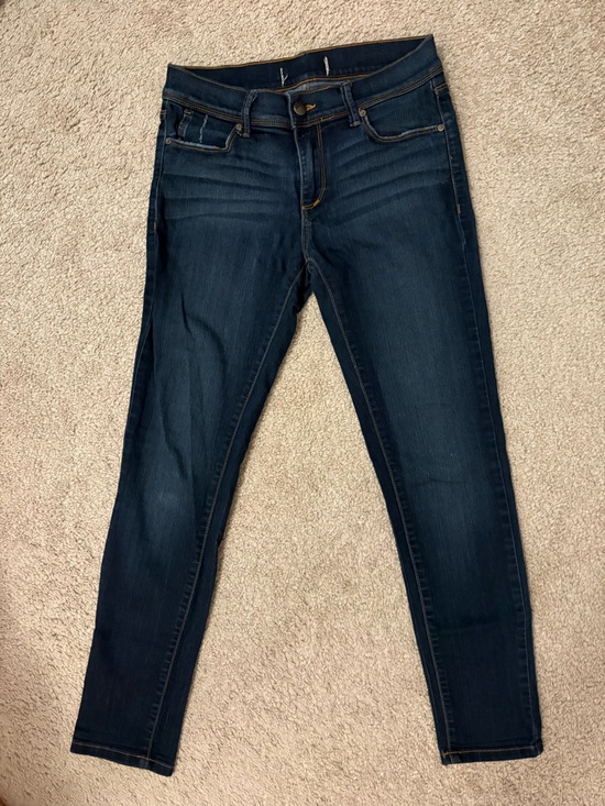 Free People Denim - FREE PEOPLE MID RISE SIZE 27 Dark wash Blue Stretch Jeans